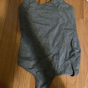Heather grey bodysuit